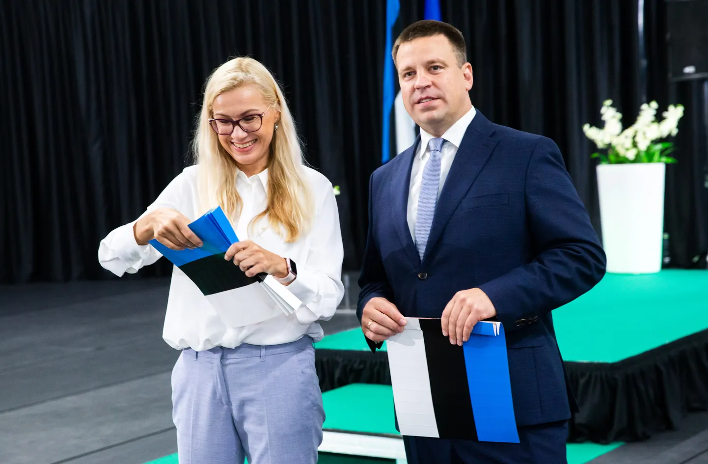 Jüri Ratas ja Kadri Simson.