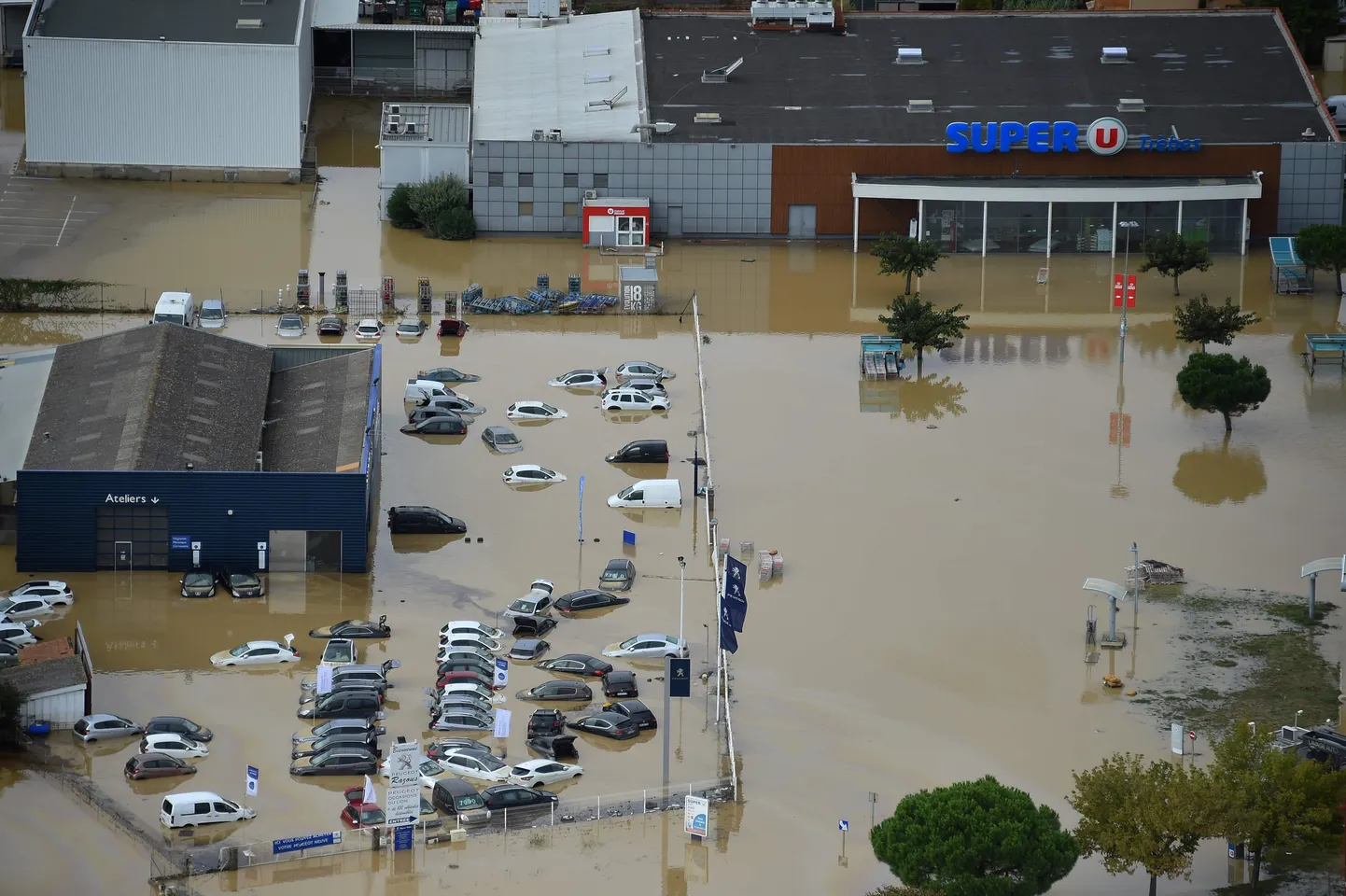 Наводнение в Каркассоне.