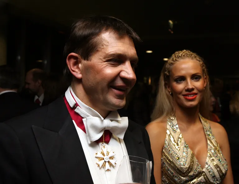 Urmas Sõõrumaa ja Kätlin Maran 2007. aastal presidendi vastuvõtul Tartus.