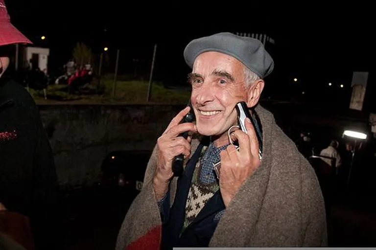 Andres Anvelti filmi "Punane elavhõbe" võtted - kaadris Lembit Ulfsak