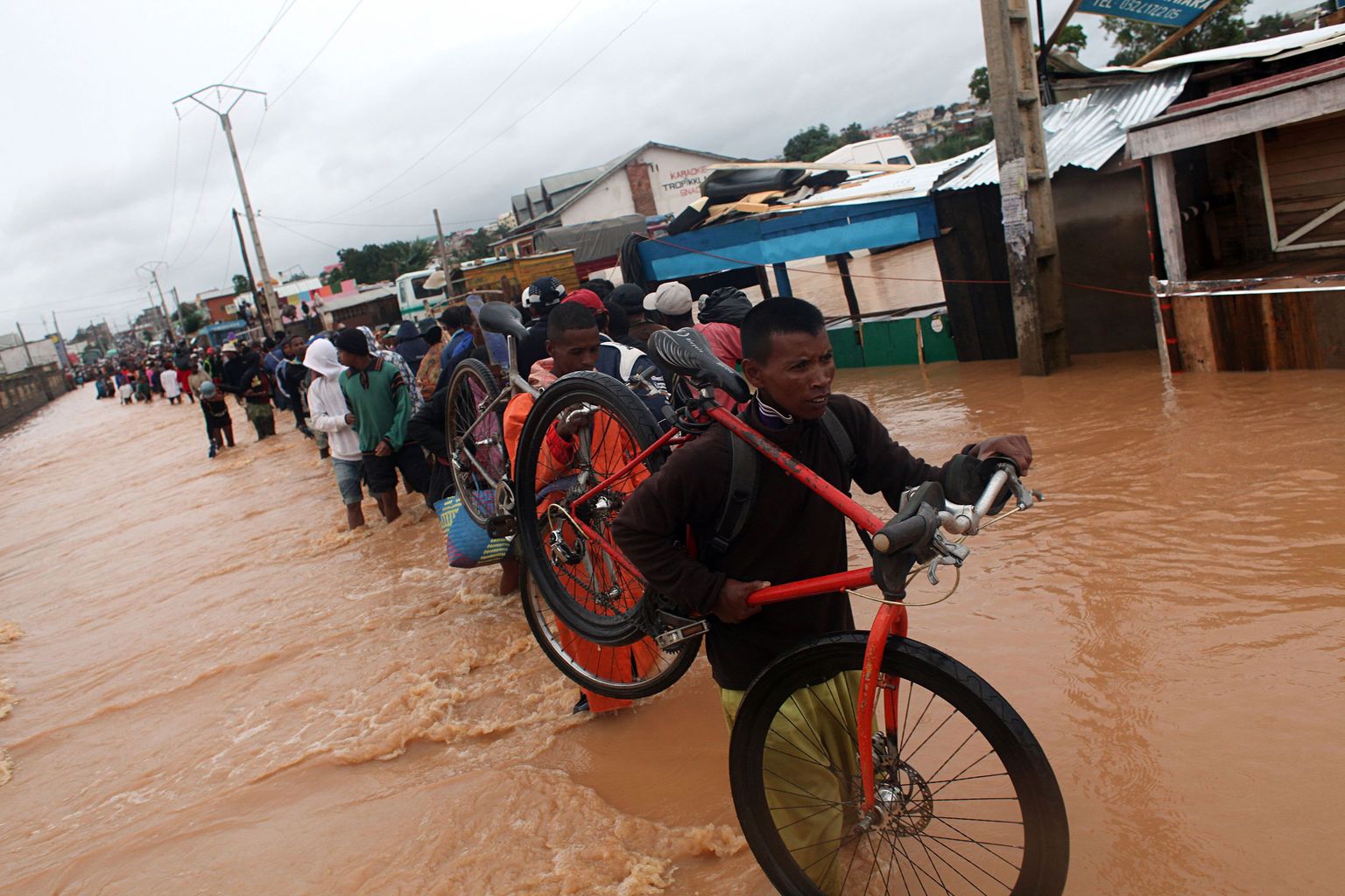 Üleujutus Madagaskari pealinnas Antananarivos
