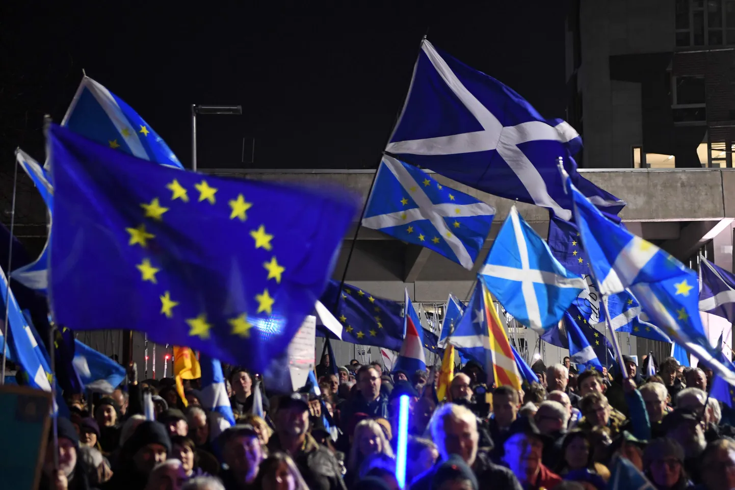 Brexiti-vastane meeleavaldus Šotimaal.