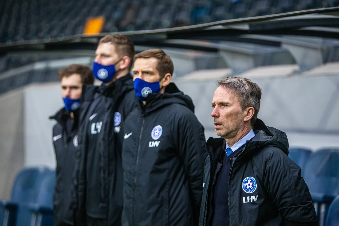 Martin Reim (esiplaanil) on vajadusel valmis ka edasidi koos abilistega Eesti koondist aitama.