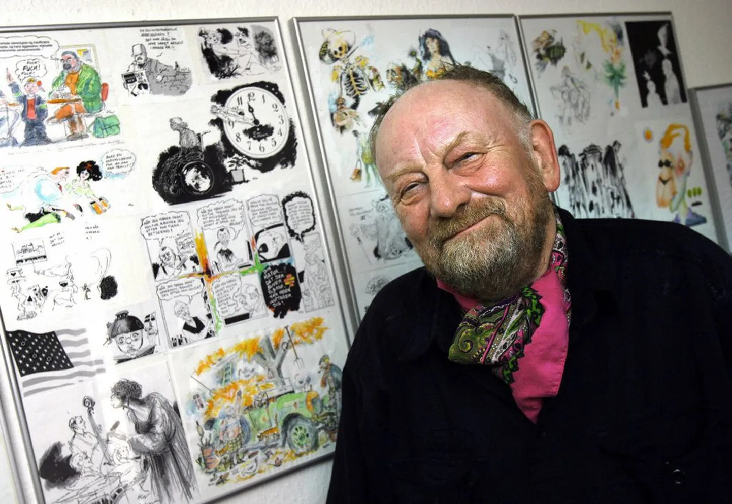 Taani karikatuurikunstnik Kurt Westergaard, kelle sulest sündisid ka paari aasta eest palju pahandust tekitanud pilapildid prohvet Muhamedist.