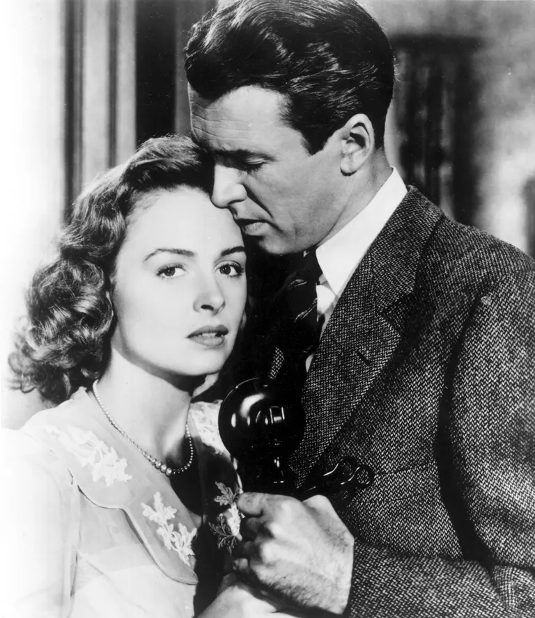Donna Reed ja James Stewart 1946. aasta filmis «It's a Wonderful Life»