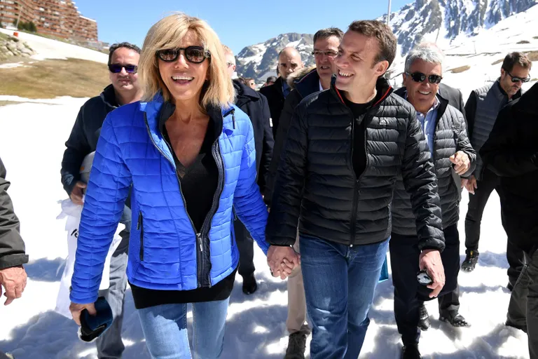 Emmanuel Macron ja Brigitte Trogneux