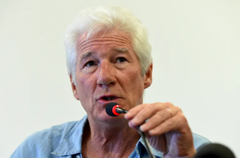 Richard Gere 10. augustil Itaalias Lampedusa saarel pressikonverentsil