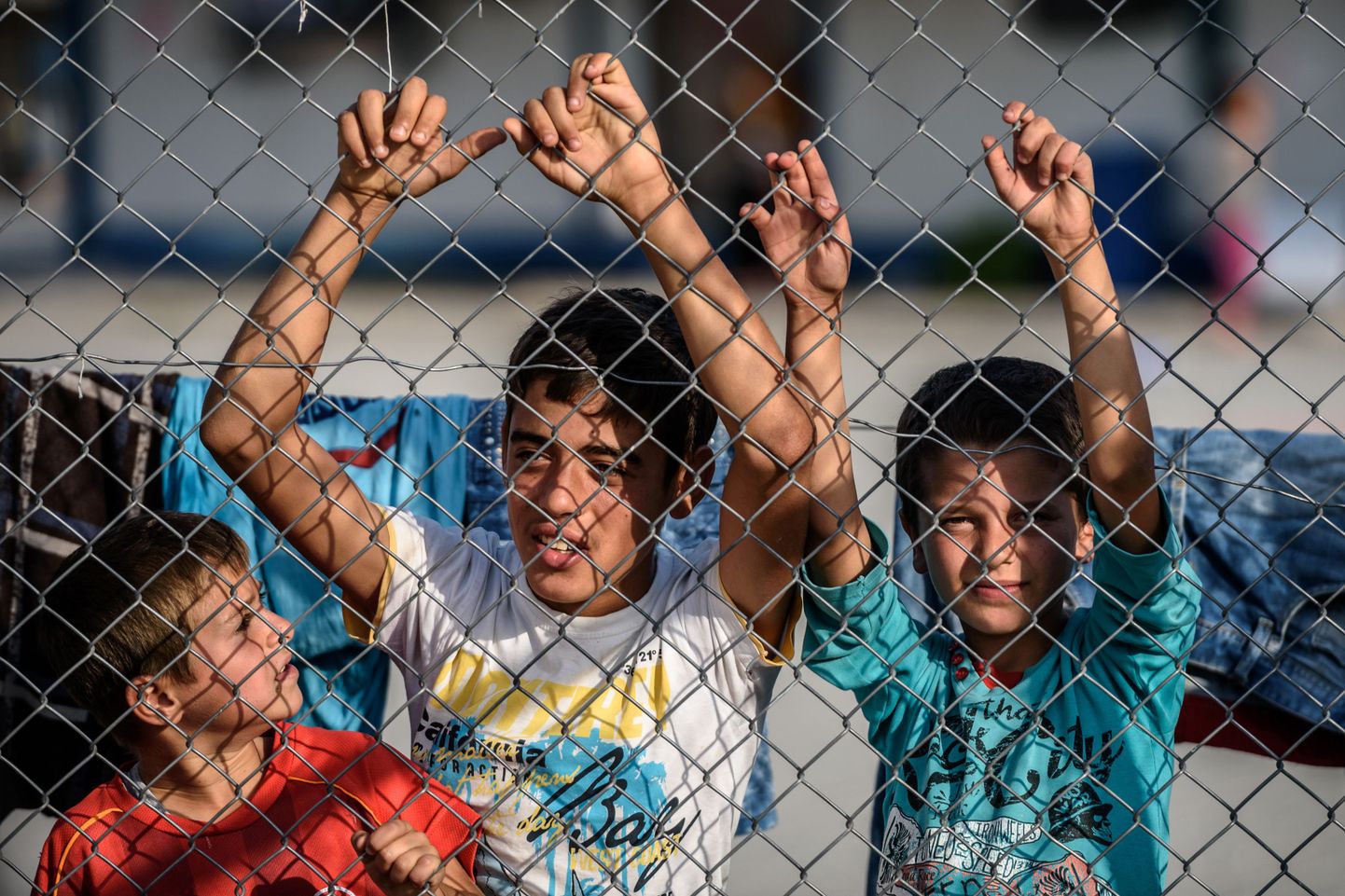 Süüria lapsed Türgis Gaziantepi pagulaslaagris.