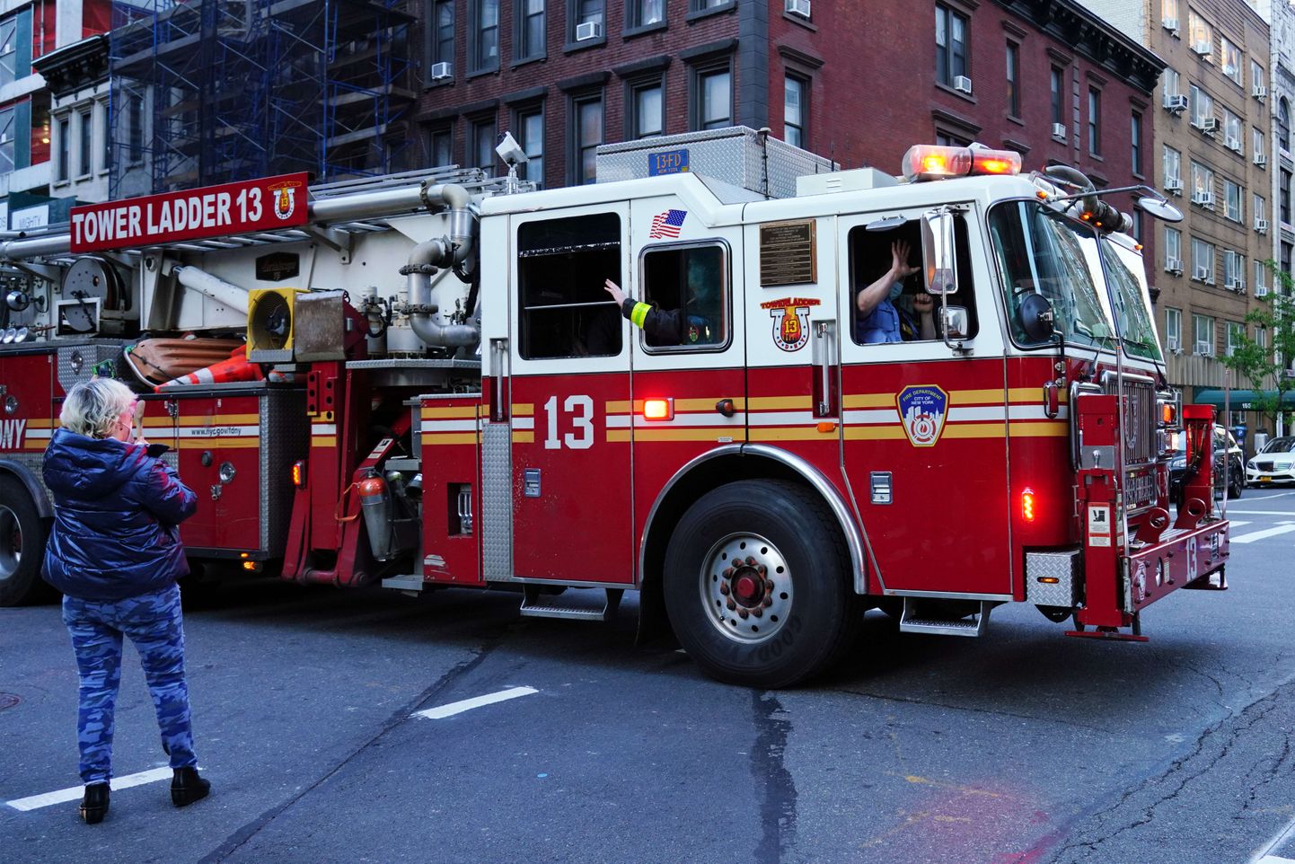 Tuletõrjeauto USAs New Yorgis. NB! Foto on illustreeriv.