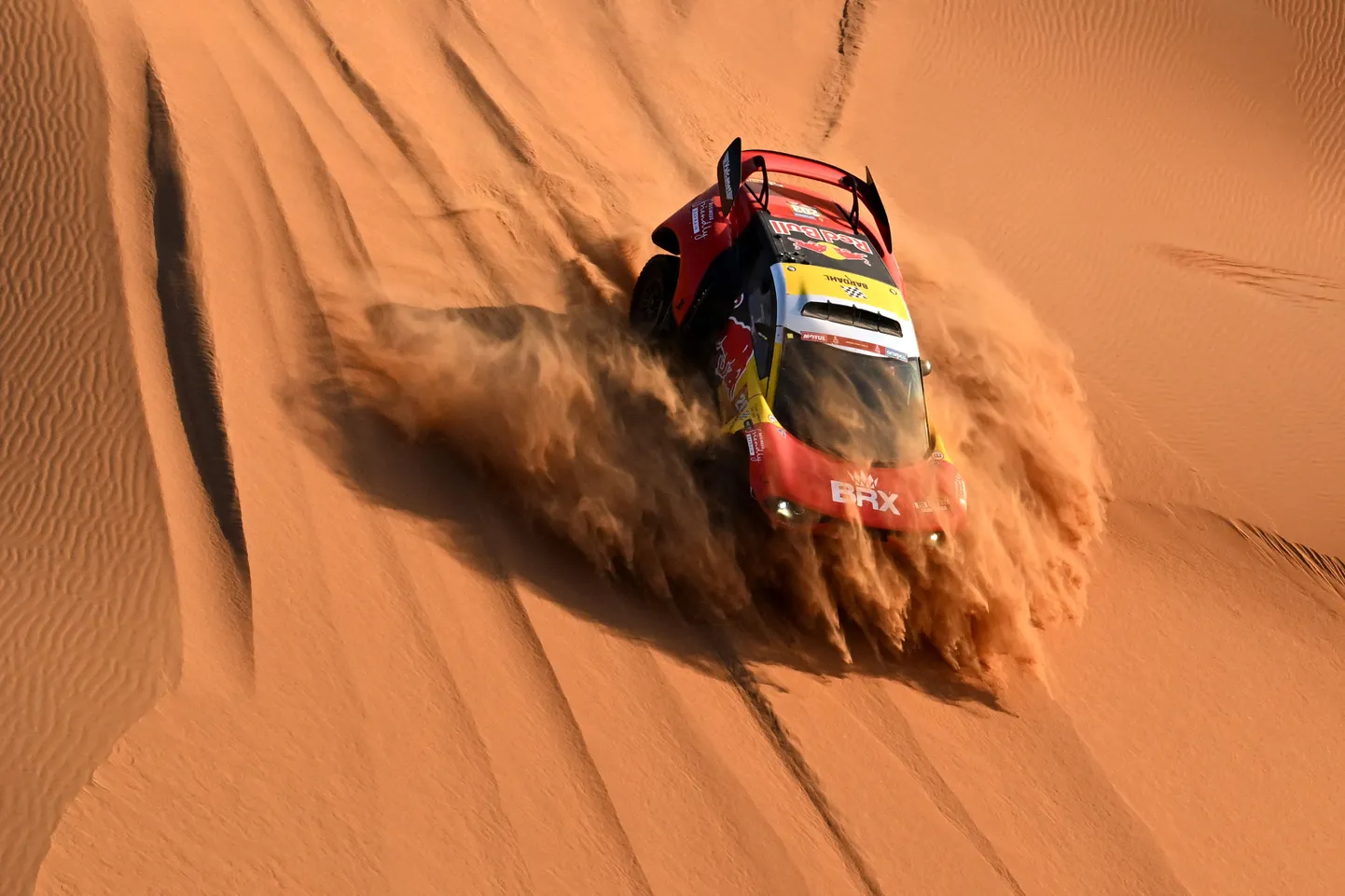 Dakāras rallija dalībnieks francūzis Sebastjans Lēbs ("Bahrain Raid Xtreme")