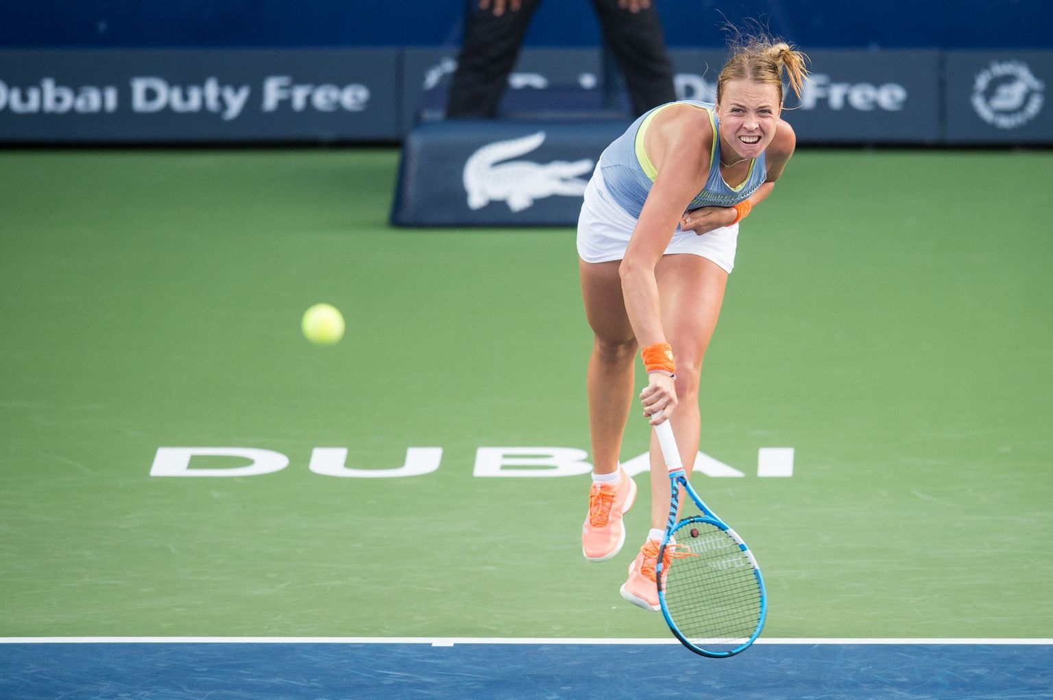 Anett Kontaveit pääses Dubais tänavu alles teist korda WTA-turniiril avaringist edasi.