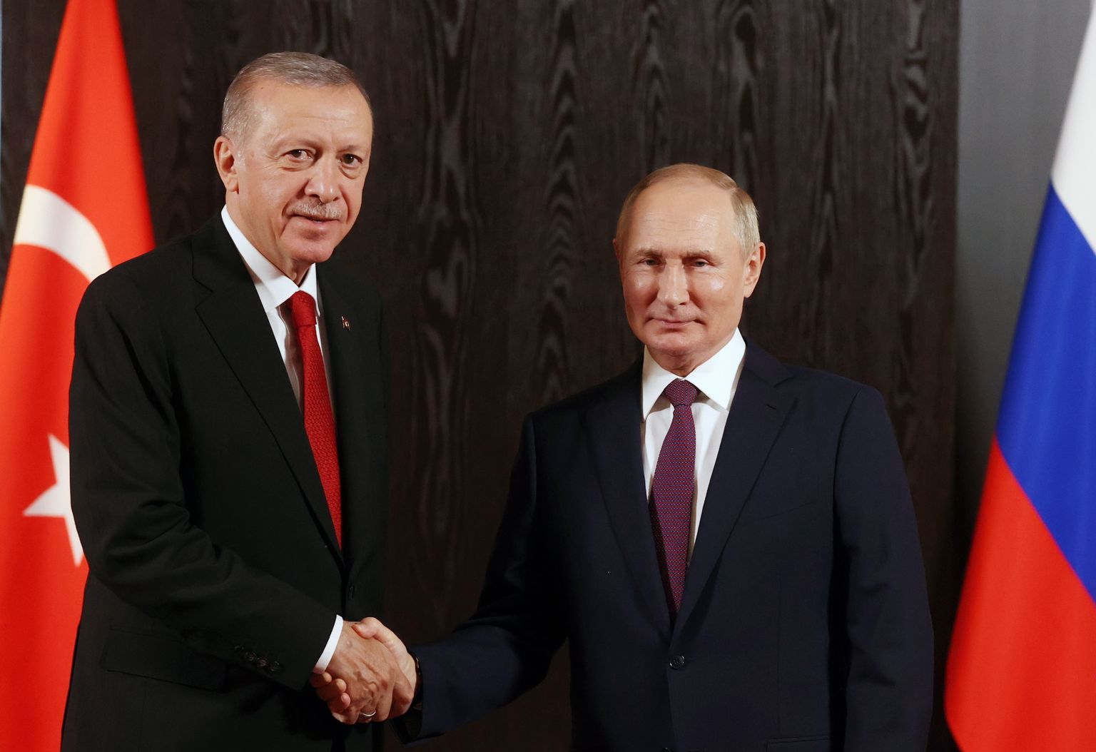 Türgi president Recep Tayyip Erdoğan ja Vene president Vladimir Putin.