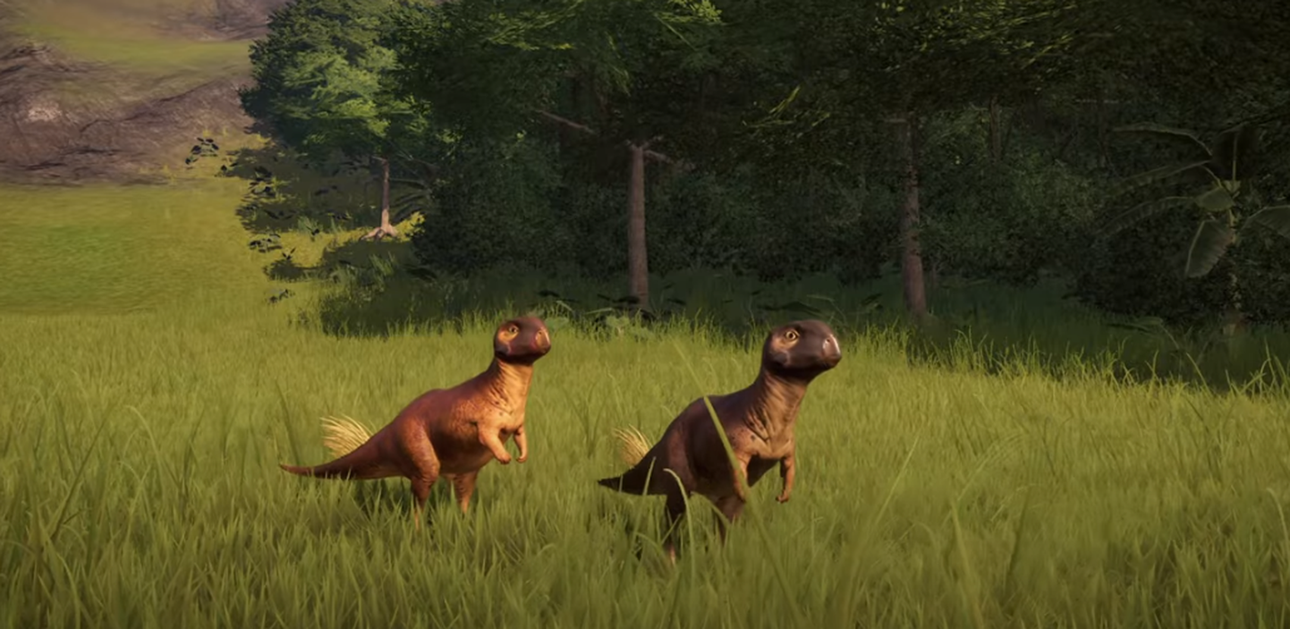 Kaader videost, pildil on Psittacosaurus'ed