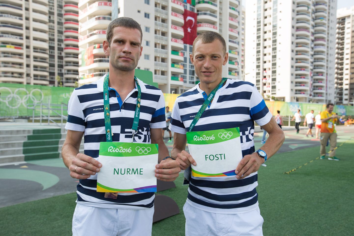 Tiidrek Nurme ja Roman Fosti Rio olümpiakülas.