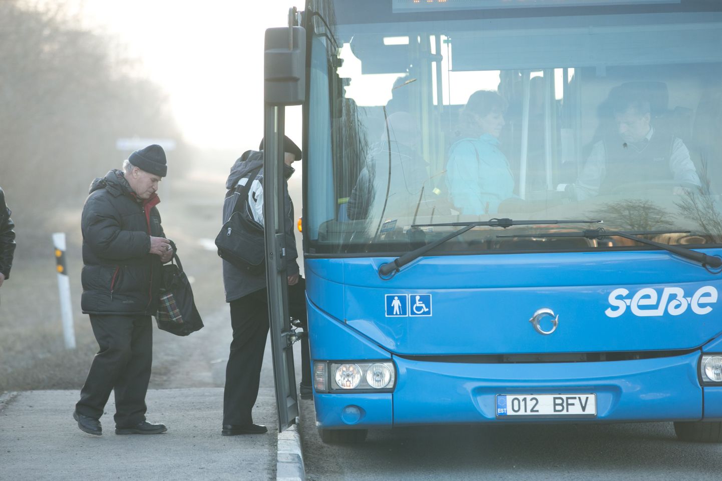 Eesti Buss OÜ-le kuuluv Sebe buss.
