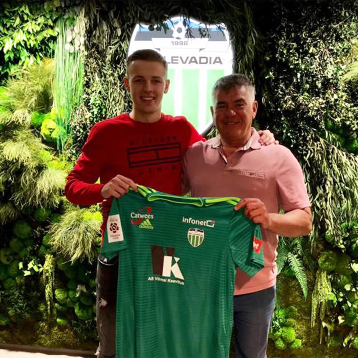 Levadia värske täiendus Oleksandr Safronov (vasakul).