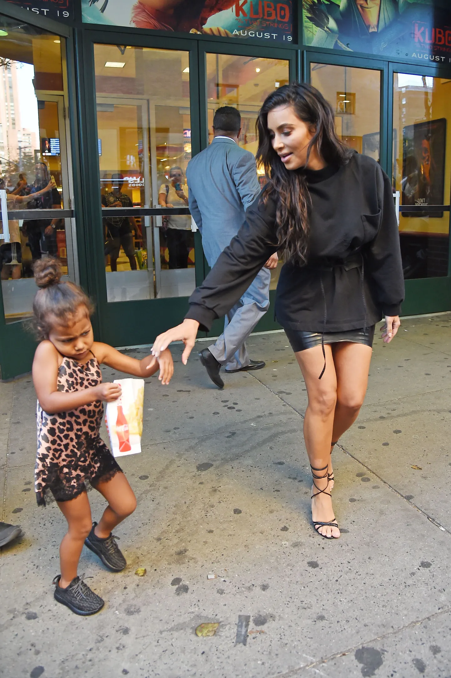 Kim Kardashian ja North West.