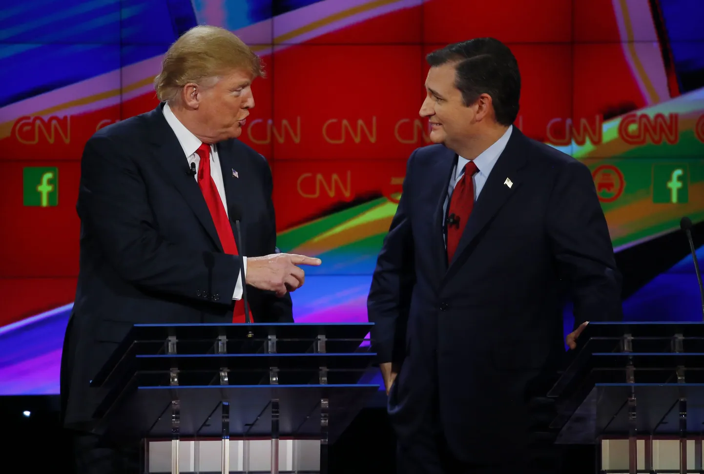 Donald Trump ja Ted Cruz