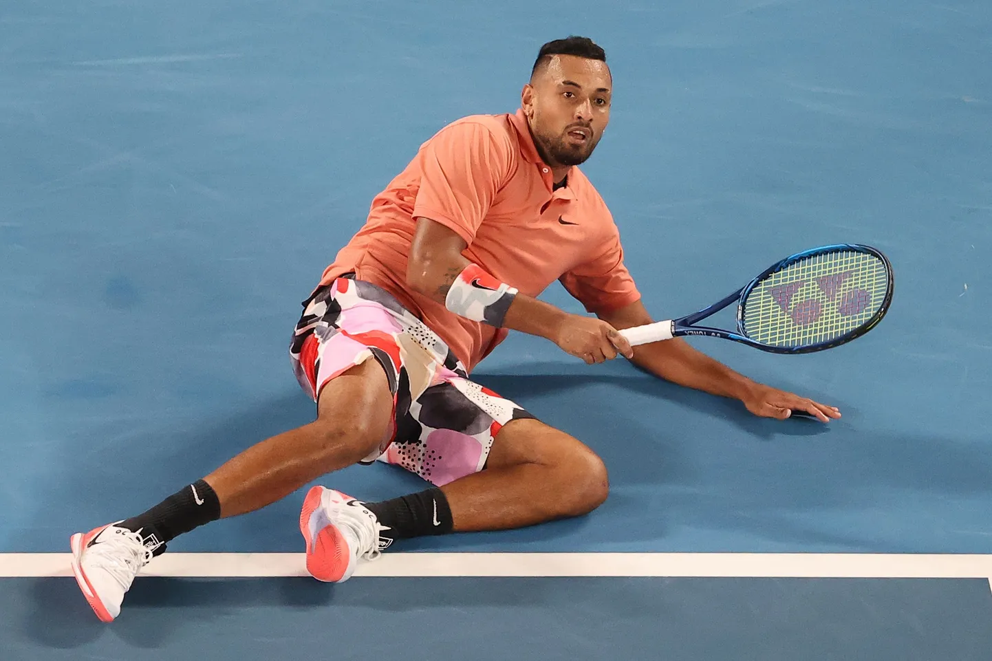 Austraalia tennisemängija Nick Kyrgios Australian Openil käesoleva aasta alguses.
