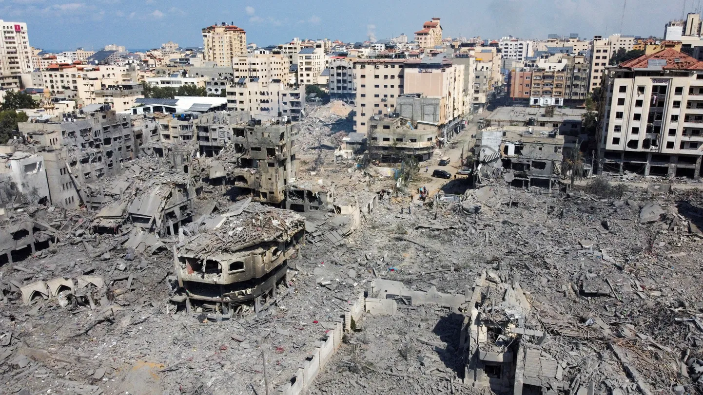 Vaade Gazale pärast Iisraeli raketirünnakuid