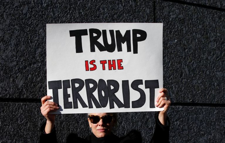 Donald Trumpi moslemikeelu vastu protestija