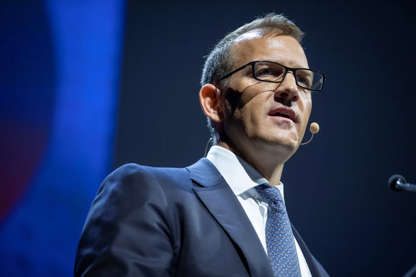 Tšehhi energiaärimees Daniel Křetínský 5. septembril Pariisis konverentsil esinemas.