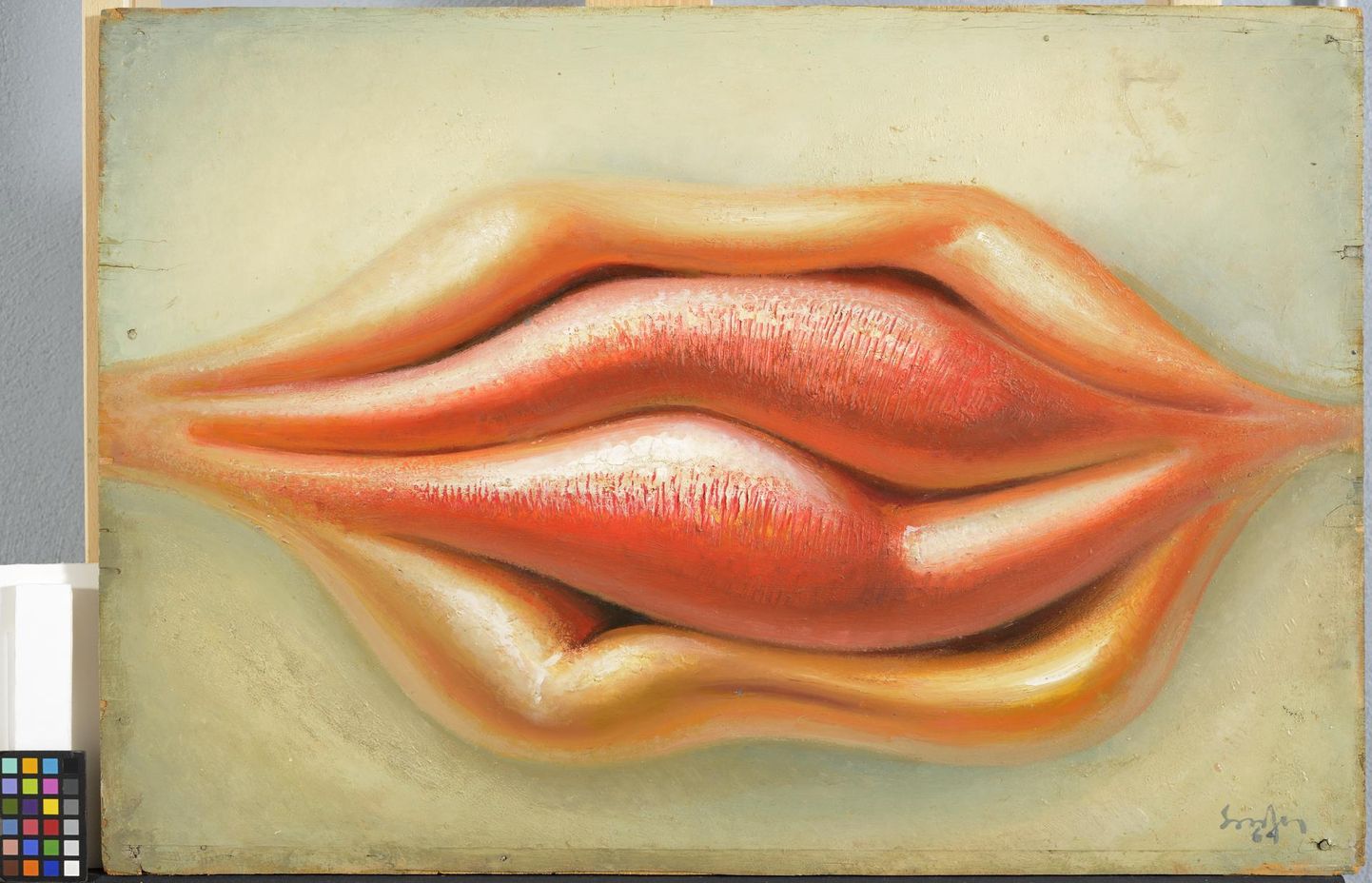 Ülo Soosteri jutu järgi pidi tema maal «Huuled» (1964) kujutama alguses vihmausse.