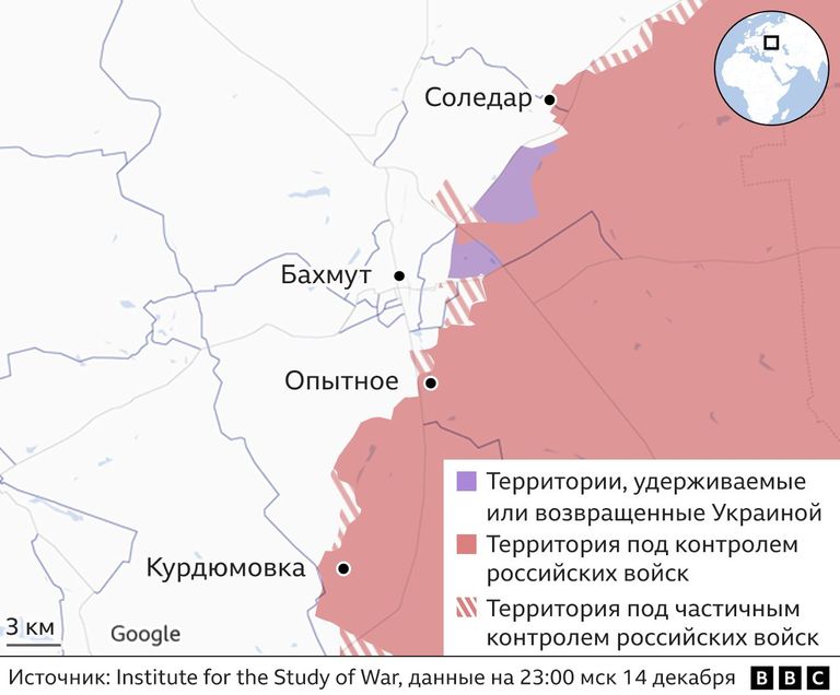 Карта военных действий.