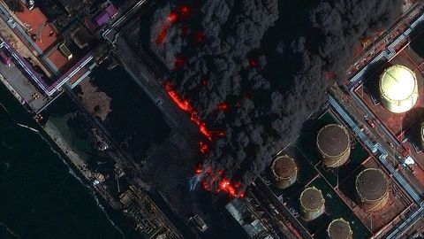 Нефтяной терминал в Усть-Луге за две недели был атакован пять раз