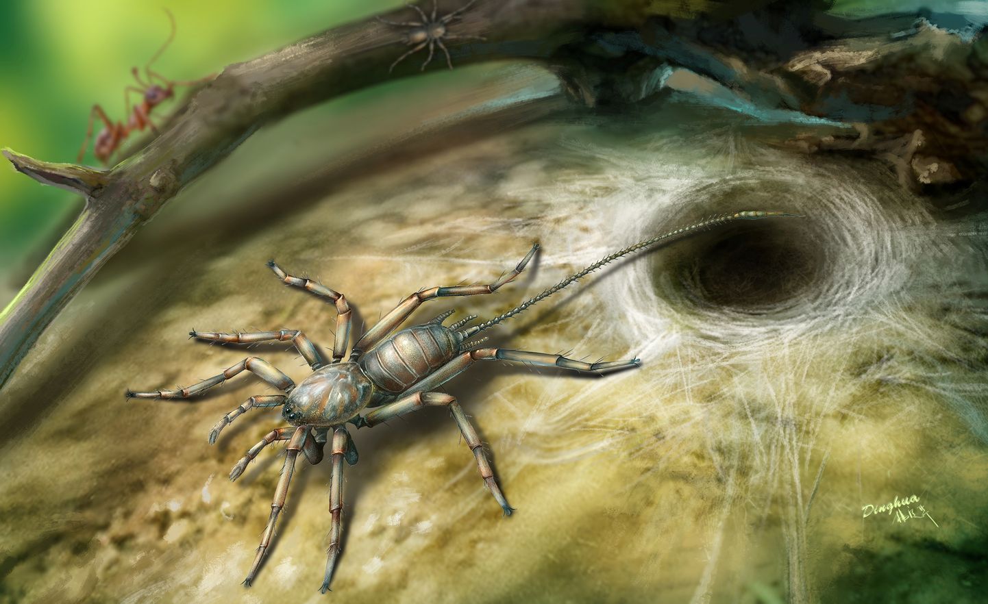 Kunstniku nägemus iidsest sabaga ämblikust
