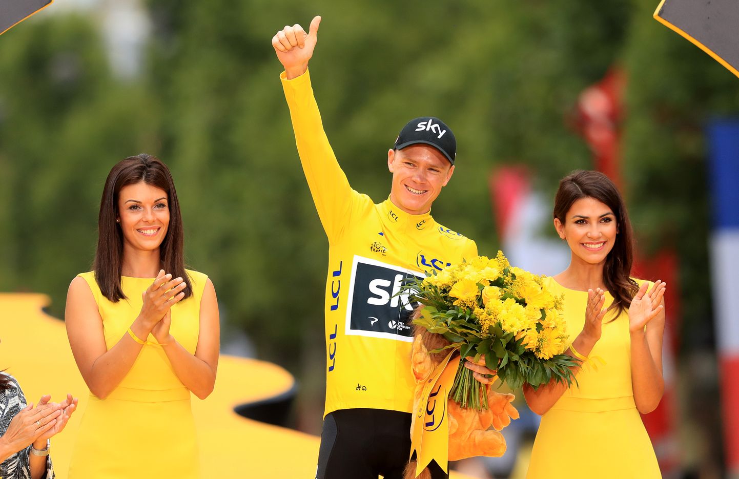 Chris Froome Tour de France’i poodiumil.