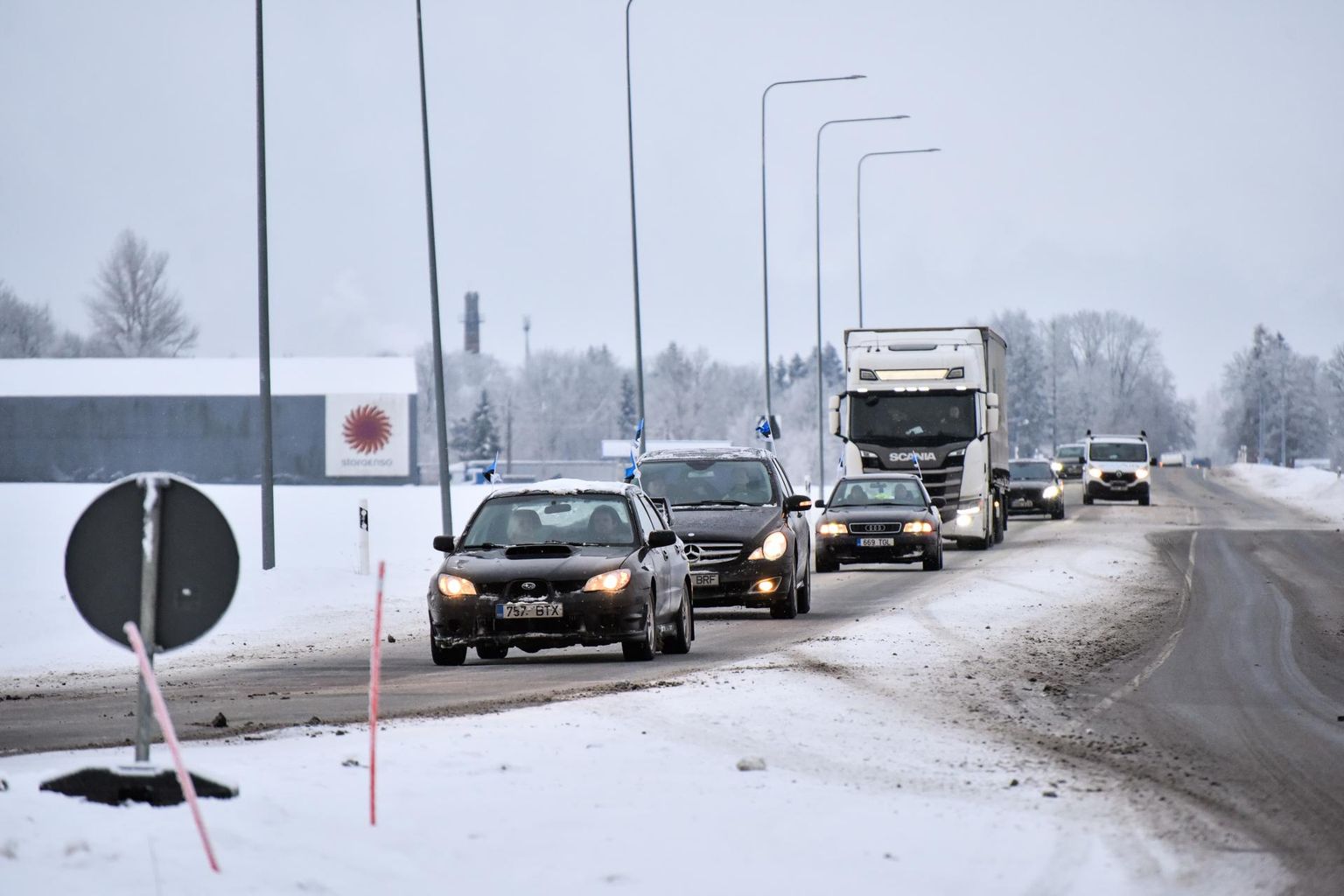 Imaveres oli Viljandist startinud sõidukitele tulnud lisa, sest seal oli sõidukeid rohkem kui 15.