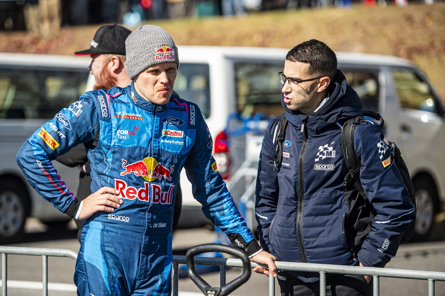 Ott Tänak (vasakul) tegi M-Spordi ridades viimase stardi Jaapanis.