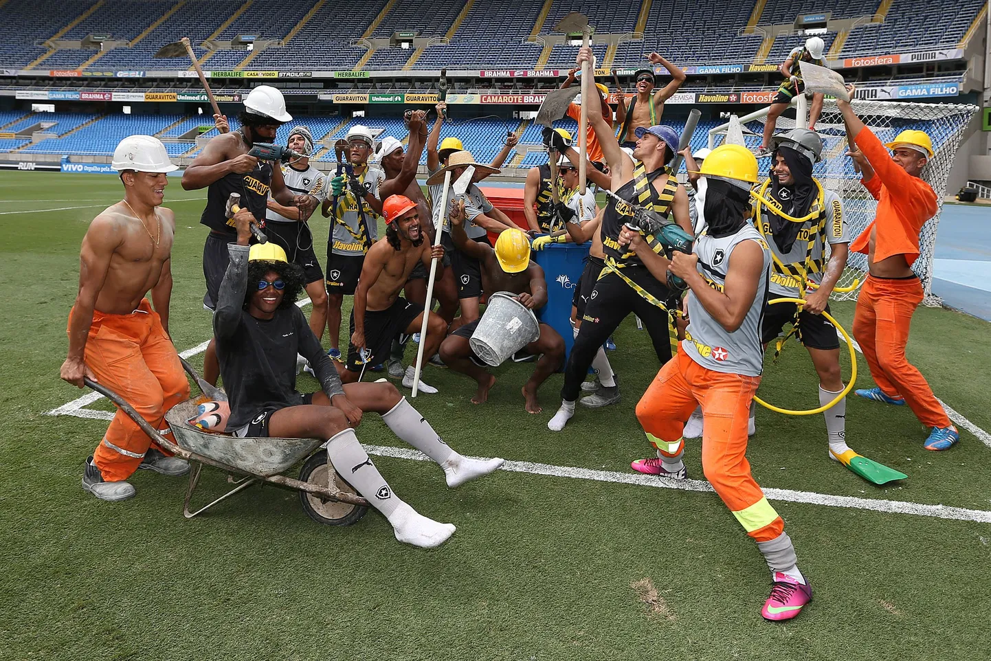 Jalgpalliklubi Botafogo mängijate Harlem Shake.