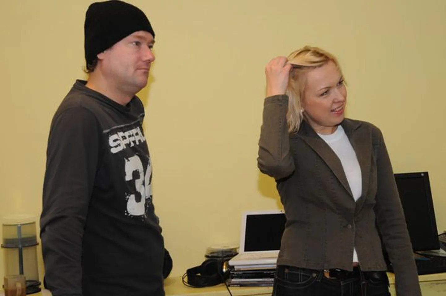 "Laulud tähtedega" proovis: Ingrid Tähismaa ja Pearu Paulus, 10.10.2008