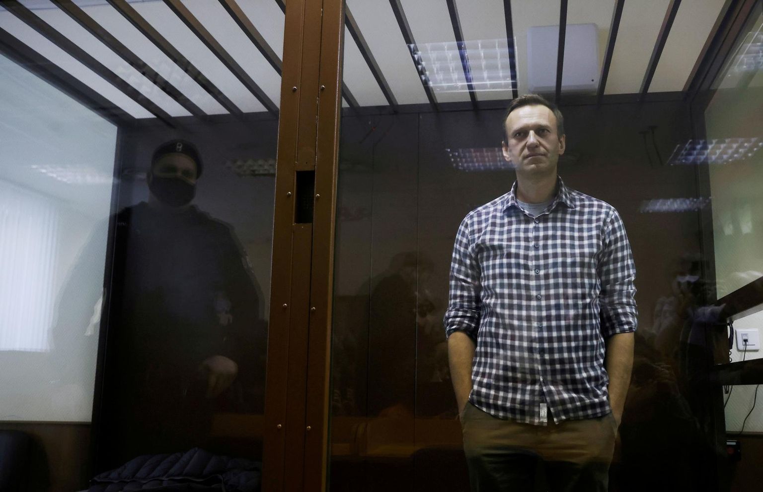 Aleksei Navalnõi 20. veebruaril kohtuistungil Moskvas.