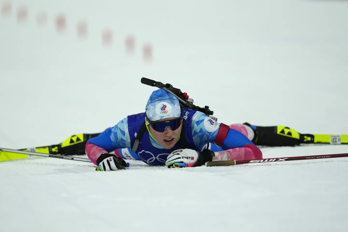 Venemaa laskesuusataja Irina Kazakevitš Pekingi olümpiamängudel.
