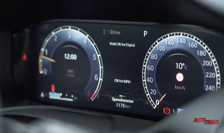 Jeep Compass instrumentu panelis