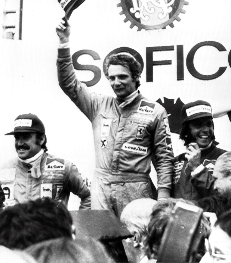 Niki Lauda karjääri esimene etapivõit vormel 1 sarjas.