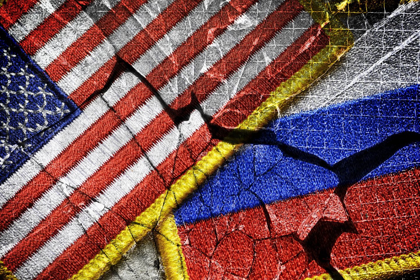 USA a Venemaa lipud.
