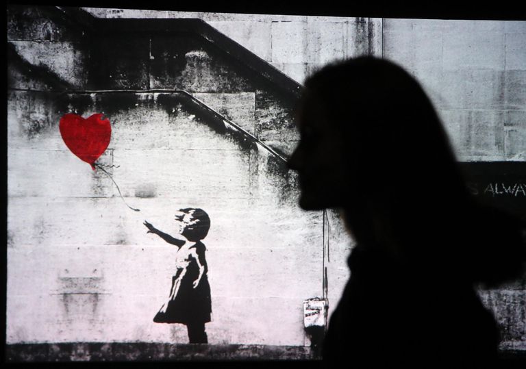 Banksy ”Õhupalliga tüdruk” FOTO: Mikhail Tereshchenko/Mikhail Tereshchenko/tass