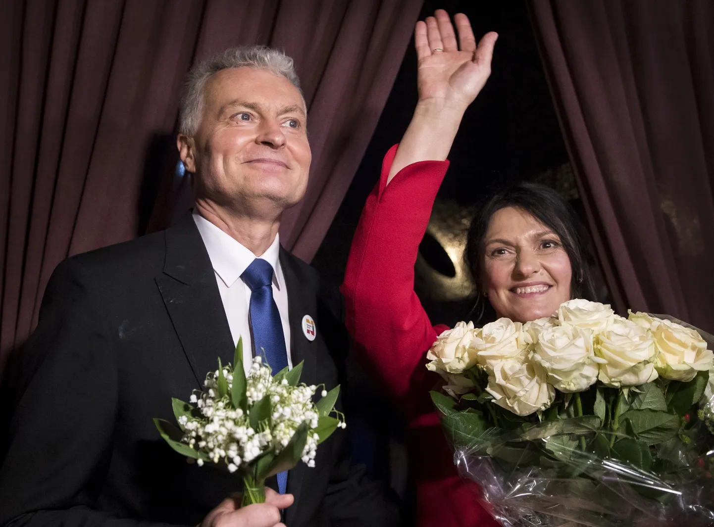 Leedu president Gitanas Nauseda ja tema abikaasa Diana Nausediene.
