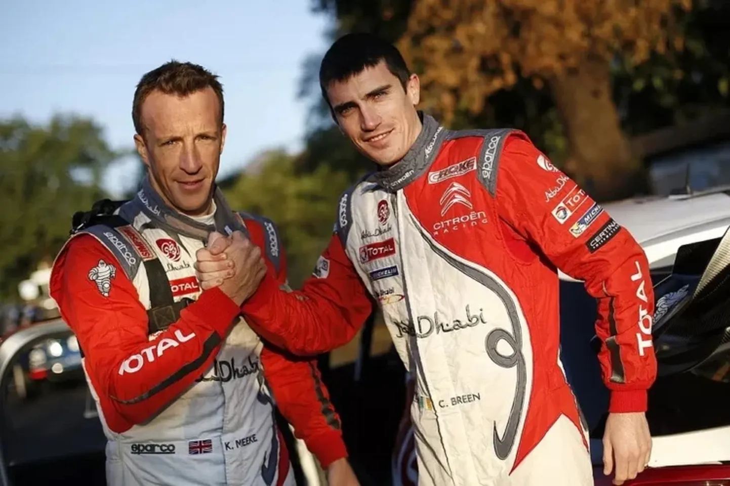 Kris Meeke (vasakul) ja Craig Breen.