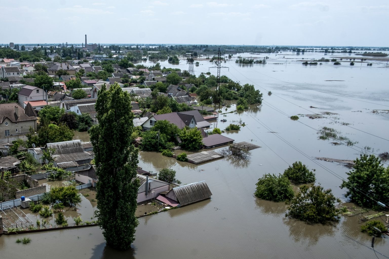 Затопленные дома в Херсонской области