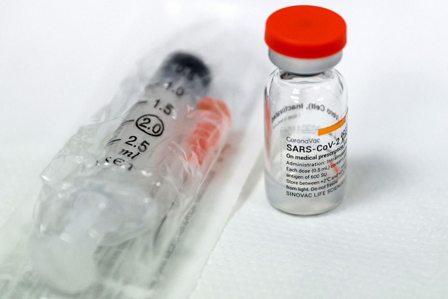 Вакцина CoronaVac от китайского производителя Sinovac.
