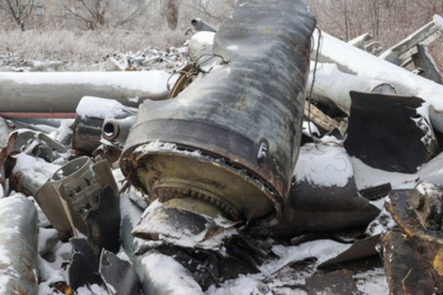 Ukrainas Harkivis 6. jaanuaril leitud Põhja-Korea raketi rusud.