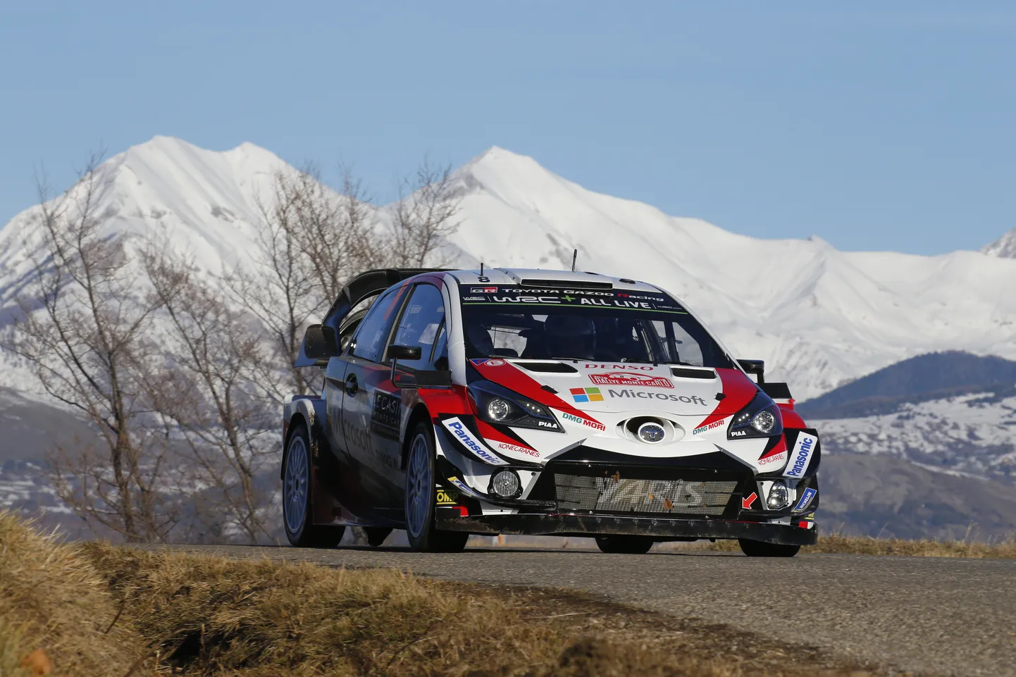 Ott Tänak ja Martin Järveoja Monte Carlo MM-ralli testikatsel.