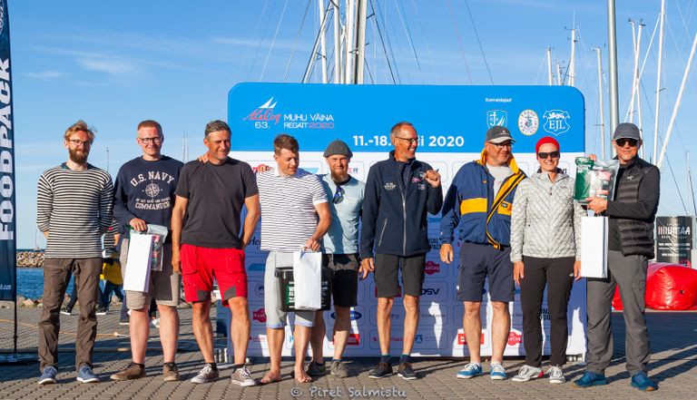 A. Le Coq 63. Muhu Väina regatt - Folkboot klassi Pärnu-Kärdla etapi võidukas esikolmik