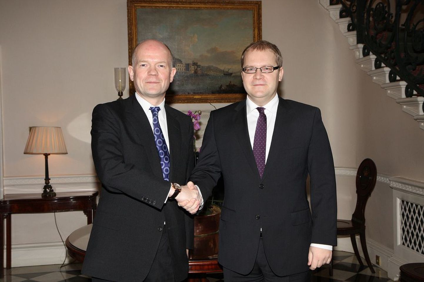 Suurbritannia ja Põhja-Iirimaa Ühendkuningriigi välisminister William Hague ja Eesti välisminister Urmas Paet.