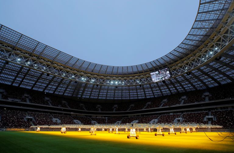 Moskva Lužniki staadion, kus toimuvad jalgpalli MMi kohtumised